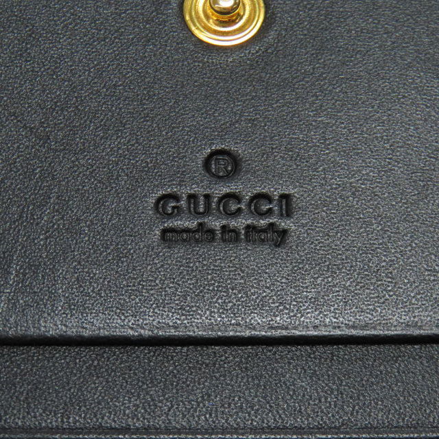 GUCCI グッチ 508757 GGスプリーム ビー 二つ折り財布（小銭入れあり