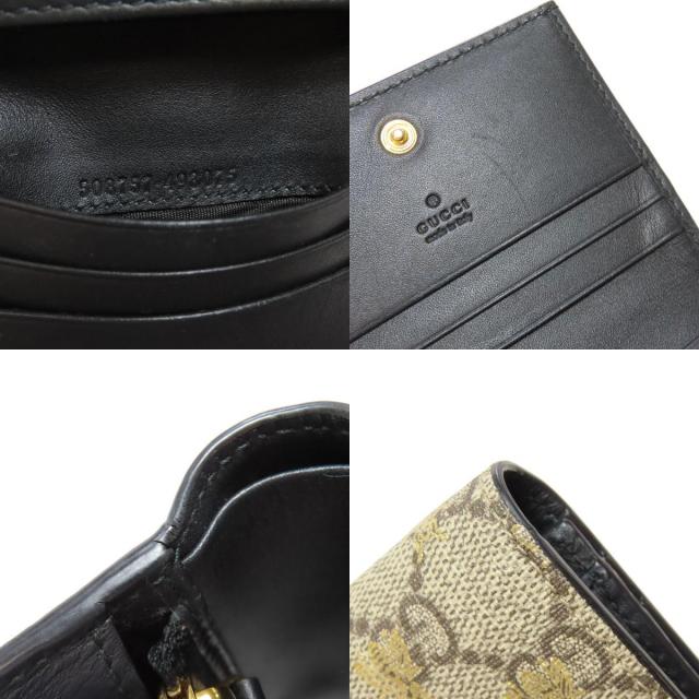 【美品希少】GUCCI グッチ GGスプリーム Bee二つ折り財布 508757 GUCCI（グッチ） 良品 ミケーレ GGスプリーム Bee コンパクト