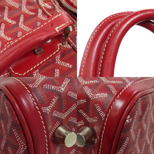 【美品】GOYARD ゴヤール クロワジュール28 ボルドー ボストンバッグ ゴヤール クロワジュール PVC ボストンバッグ レッド Aランクの買取