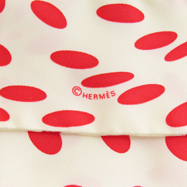 HERMES エルメス ツイリー Hola Flamenca ドット柄 スカーフ シルク