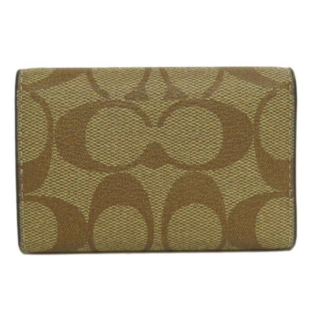 美品　coach コーチ　折り財布　キーケース　シグネチャー　PVCレザー 美品 coach コーチ 折り財布 キーケース シグネチャー PVCレザー