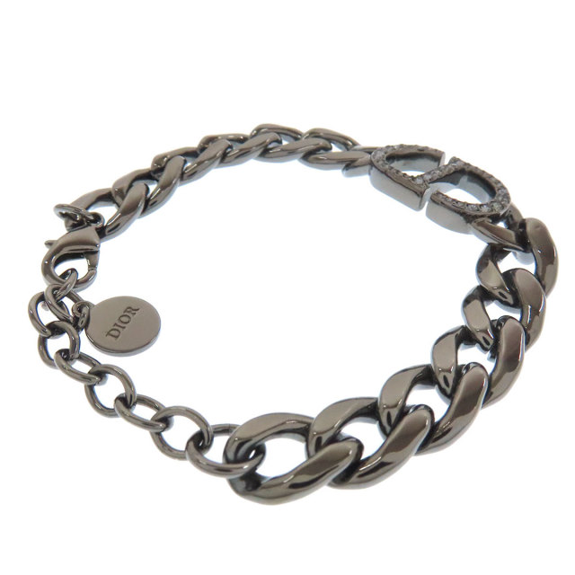 クリスチャンディオール ブレスレット CDロゴ ラインストーン