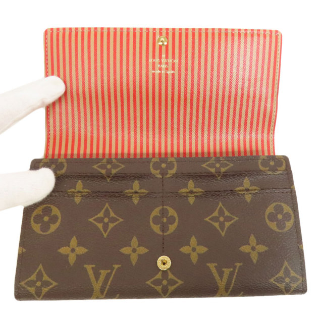ルイヴィトン 長財布（小銭入れあり） ポルトフォイユ・サラ トランク
