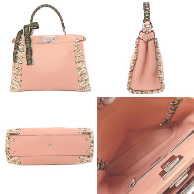 FENDI フェンディ ピーカブー リボンステッチ 2WAY ハンドバッグ