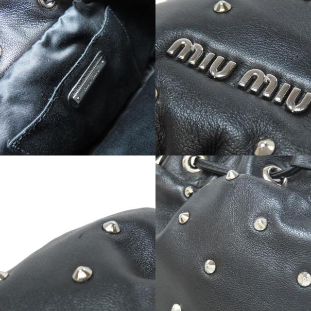 miumiu スタッズ　ショルダーバッグ MIUMIU/ミュウミュウ】 チェーン スタッズ ショルダーバッグ