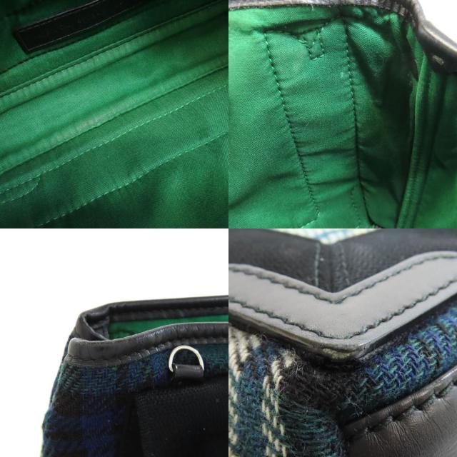 BALENCIAGA バレンシアガ 390346 ネイビーカバスXS チェック柄 2WAY  