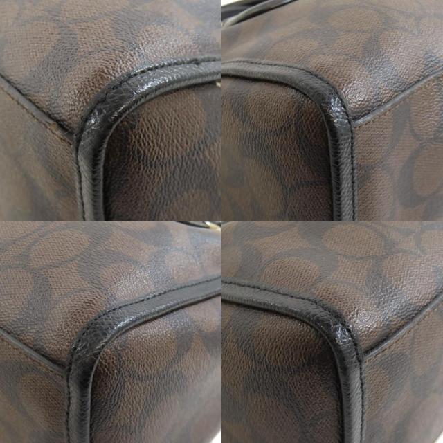 COACH コーチ F34084 シグネチャー 2WAY ハンドバッグ PVC レディース