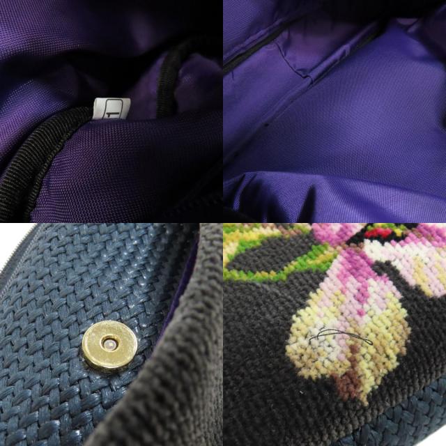 FEILER フェイラー フラワーモチーフ ショルダーバッグ パイル