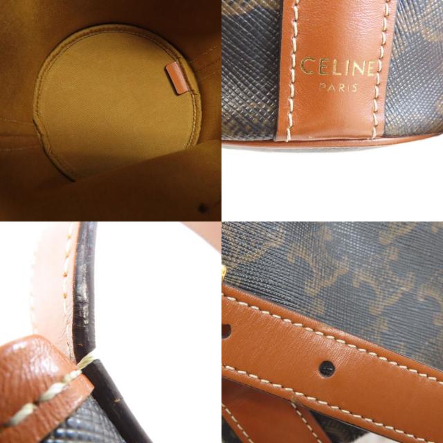 CELINE セリーヌ ロングショルダー マカダム ショルダーバッグ PVC  