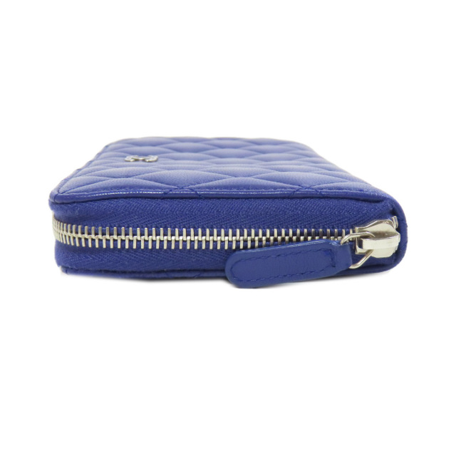 CHANEL シャネル マトラッセ ココマーク シルバー金具 長財布（小銭  