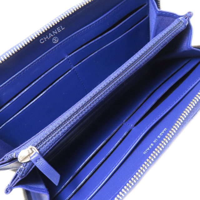 CHANEL シャネル マトラッセ ココマーク シルバー金具 長財布（小銭  