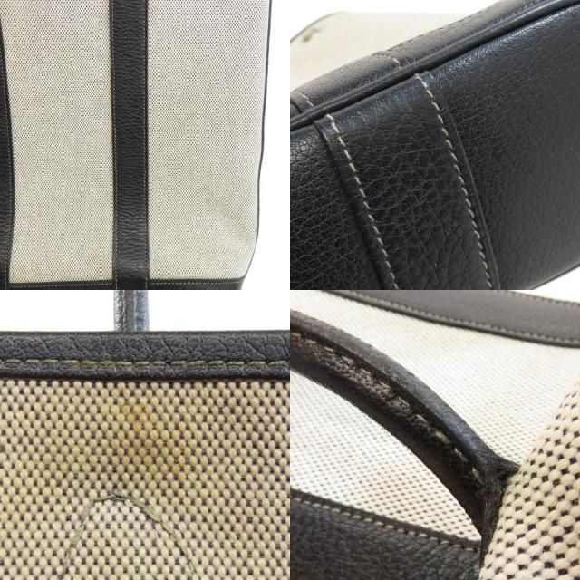 HERMES エルメス ガーデンファイルPM ハンドバッグ トワルアッシュ  