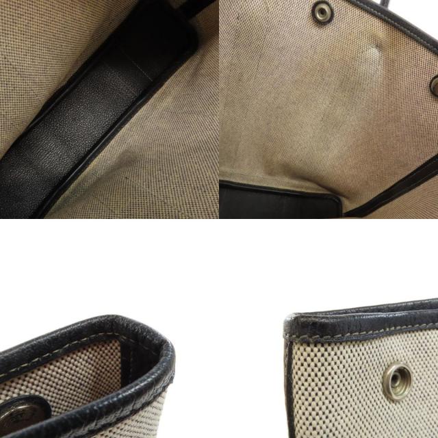 HERMES エルメス ガーデンファイルPM ハンドバッグ トワルアッシュ  