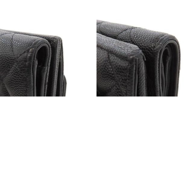 CHANEL シャネル マトラッセ ココマーク シルバー金具 二つ折り財布