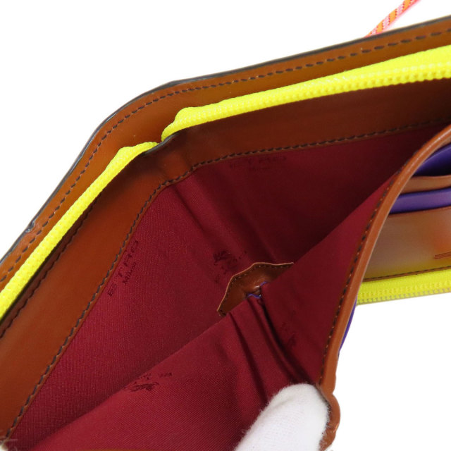 ☆送料関税込☆ETRO エトロ ペガサス 小銭入れ付き 二つ折り財布 楽天市場】楽天スーパーセール！【中古】未使用箱付 エトロ ETRO
