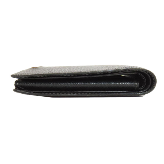 未使用級 カルティエ パシャ 折り財布 ロゴ金具 ブラック レザー 小銭入れあり 未使用 カルティエ 小銭入れ パシャ ブラック 黒 馬蹄型 2Cロゴ