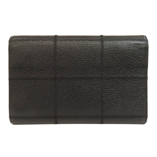 【希少】【極美品】CHANEL シャネル ラムスキン チョコバー 折り財布 黒 SummerSALE開催! 8/9～8/18 10時迄!】CHANEL シャネル チョコ