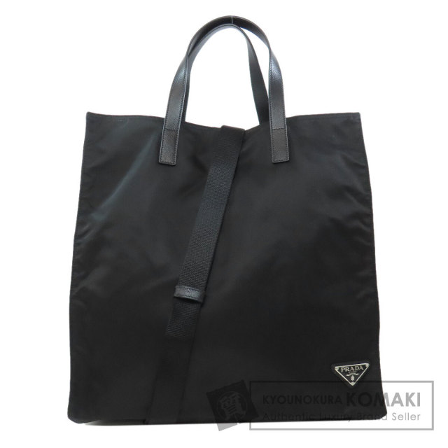 【白タグ】PRADA プラダ トートバッグ ブラック ナイロン 2way 白タグ】PRADA プラダ トートバッグ ブラック ナイロン 2way