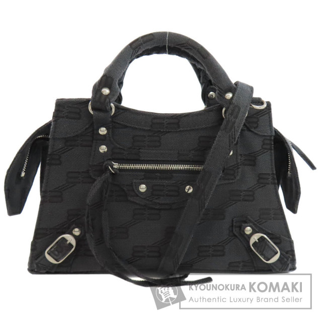 バレンシアガ BALENCIAGA 696495  ネオクラシックシティ XS 2WAY  ハンドバッグ キャンバス 中古 BALENCIAGA バレンシアガ 696495 ネオクラシックシティ XS 2WAY