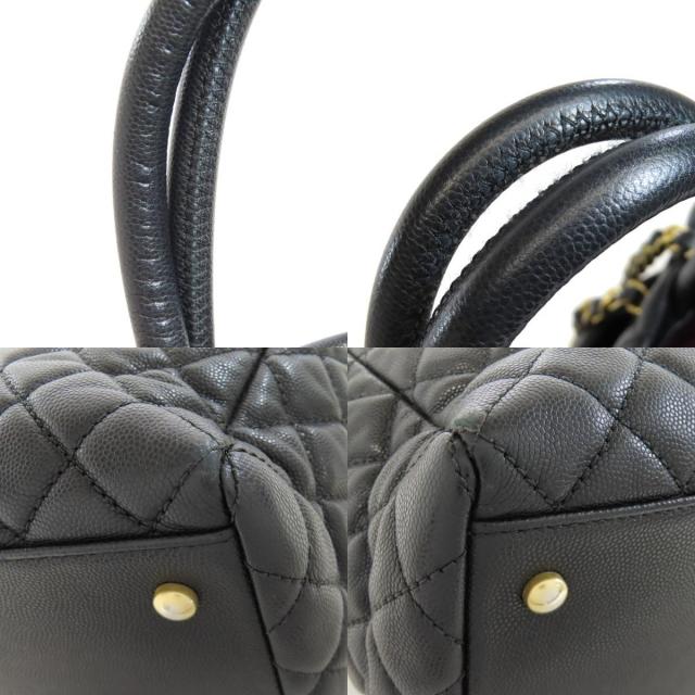 シャネル マトラッセ カーフィア トートバッグ CHANEL シャネル マトラッセ チェーンショルダー ゴールド金具