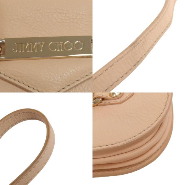 mｍczo 新品、未使用　JIMMY CHOO ベージュ ショルダー JIMMY CHOO Jimmy Choo ジミーチュウ ショルダーバッグ AVN