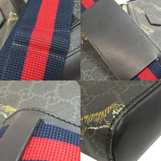 GUCCI グッチ 474137 GGスプリーム 虎柄 ショルダーバッグ PVC
