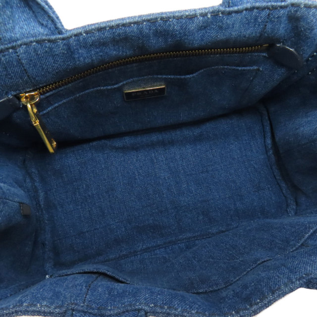 PRADA プラダ カナパ ミニ 2WAY トートバッグ デニム レディース 