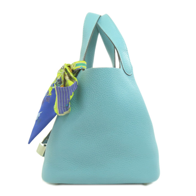 HERMES エルメス ピコタンロックPM シルバー金具 ツイリー付き 