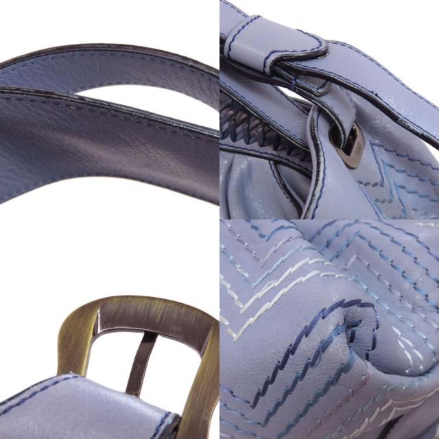 FENDI フェンディ ステッチ ワンショルダー ショルダーバッグ レザー  