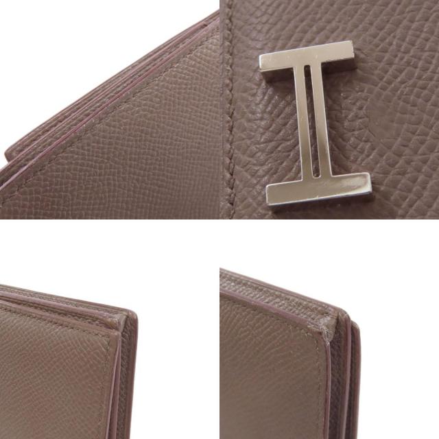 ヤ*ト様 【希少】HERMES べアンスフレ 長財布 レザー シルバー金具　H金 HERMES エルメス ベアンスフレ エタン シルバー金具 長財布