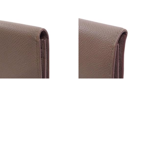 HERMES エルメス ベアンスフレ エタン シルバー金具 長財布（小銭入れ