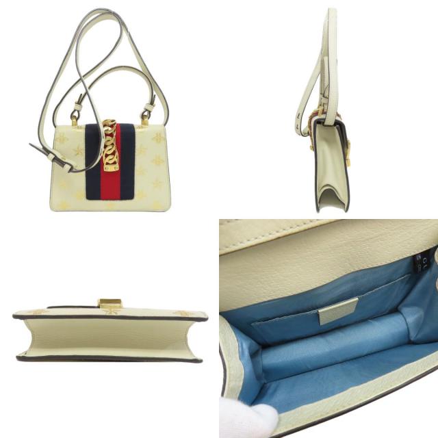 GUCCI グッチ 470270 シルヴィ ビースター 2WAY ハンドバッグ カーフ  