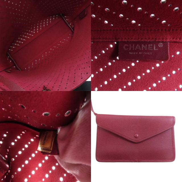 国内発送シャネル アップ イン ザ エア トート パンチング シャネル CHANEL パンチング ココマーク べっ甲 チェーン トート