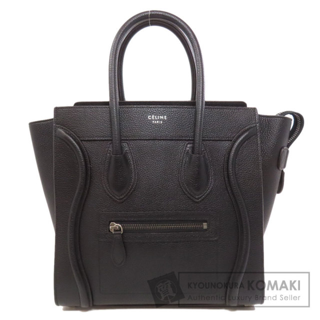CELINE セリーヌ ラゲージマイクロ トートバッグ カーフ レディース