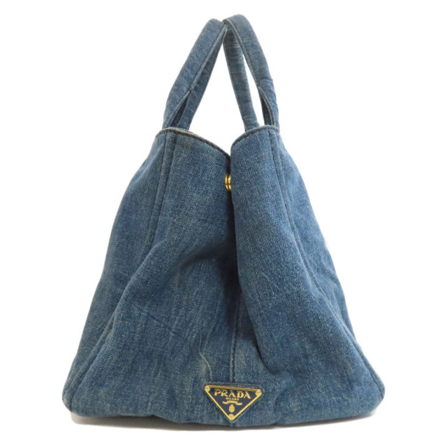PRADA プラダ カナパ トートバッグ デニム レディース