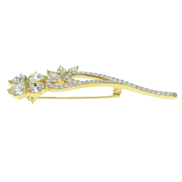 Swarovski ハープモチーフブローチ スワロフスキー