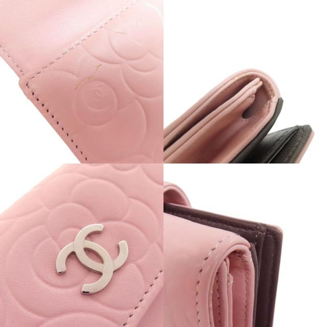 CHANEL シャネル カメリア ココマーク シルバー金具 二つ折り