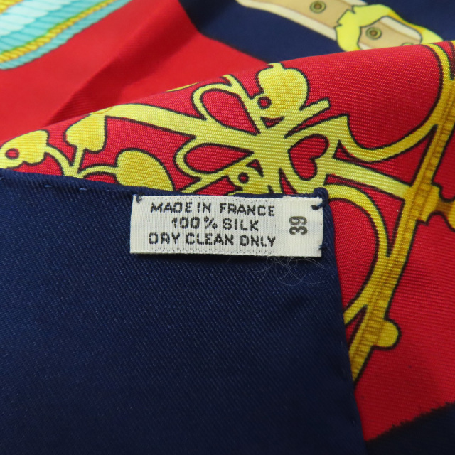 HERMES エルメス カレ90 LES MUSEROLLES 鼻革 スカーフ カシミヤ