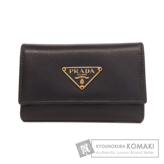 PRADA プラダ 1M022 ロゴ金具 キーケース サフィアーノ