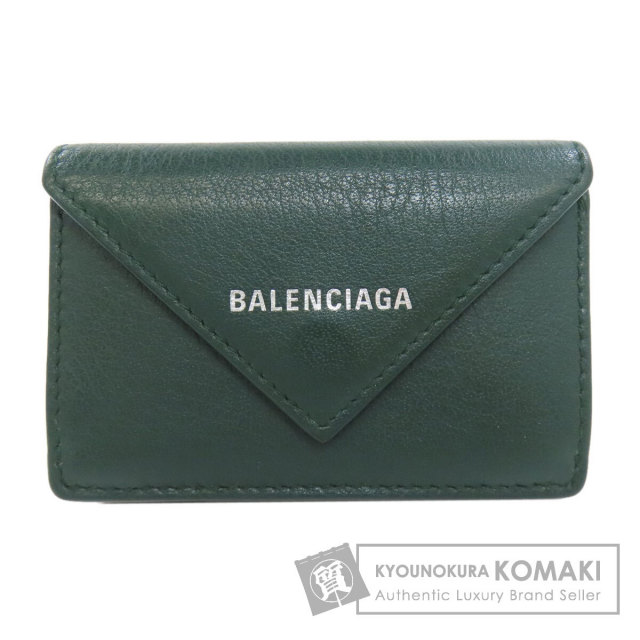 BALENCIAGA バレンシアガ 391446 コンパクトウォレット 3つ折り財布 二  