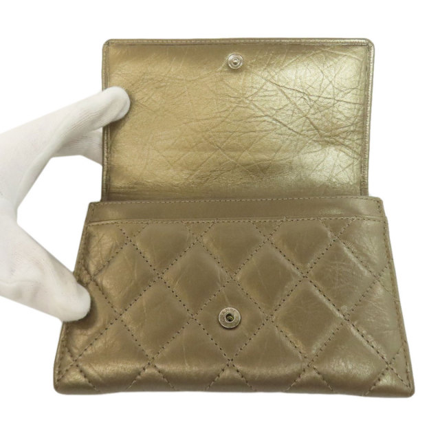CHANEL　カンボンライン　折財布 Used CHANEL シャネル カンボンライン 長財布 A48660 未使用品
