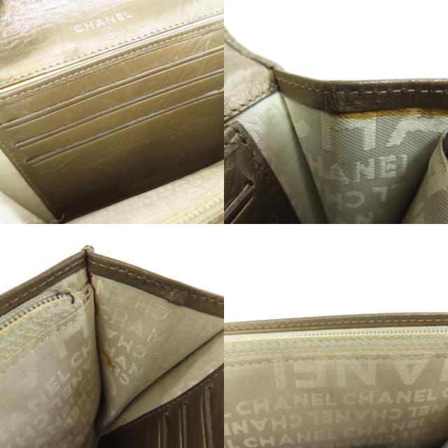CHANEL シャネル　カンボンライン　折り財布 CHANEL シャネル カンボンライン シルバー金具 二つ折り財布