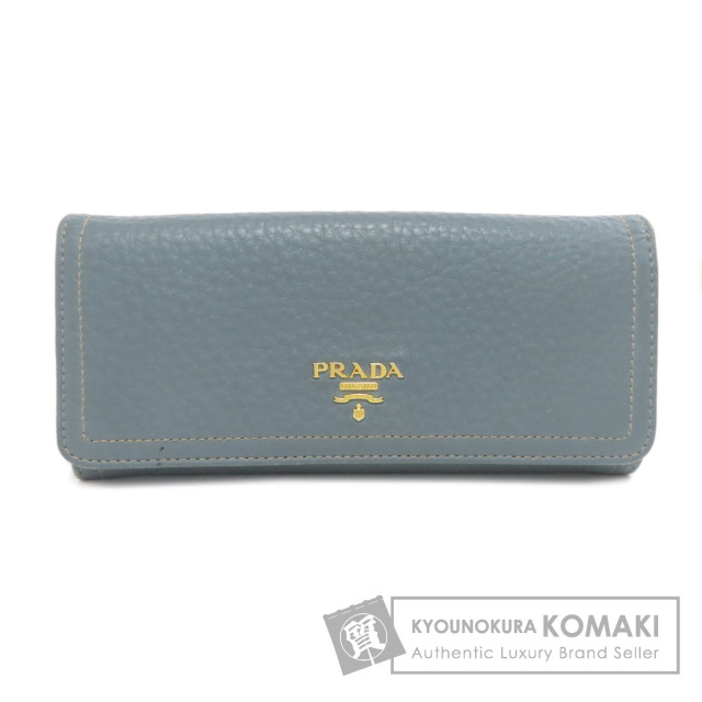 箱付 極美品 PRADA プラダ 長財布 折財布 カードケース付 ロゴ レザー PRADA プラダ ロゴ 長財布（小銭入れあり） レザー レディース
