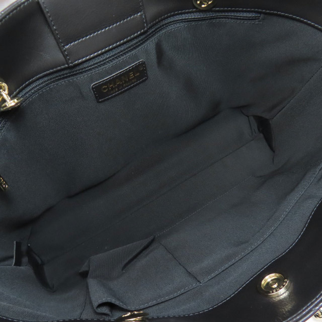 CHANEL シャネル チェーントート ゴールド金具 トートバッグ カーフ