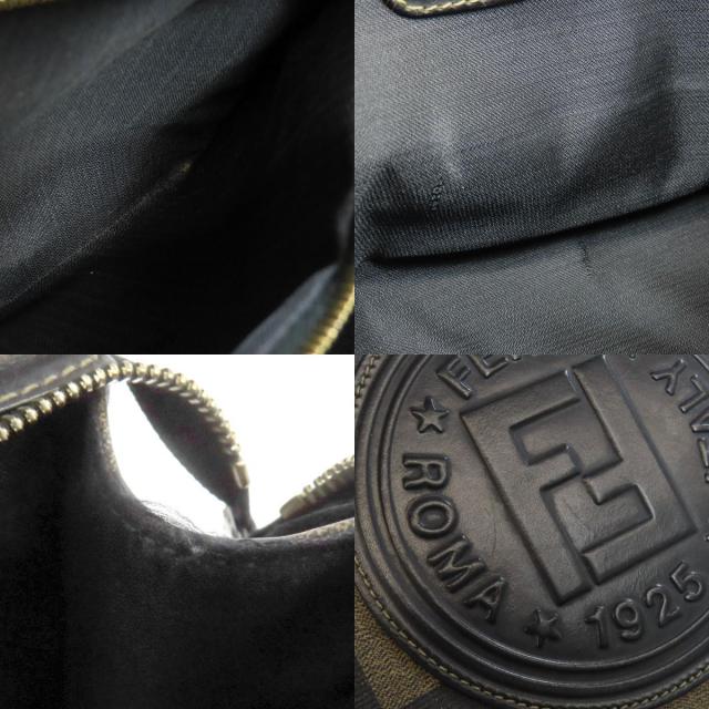 FENDI フェンディ 市松模様 2WAY ハンドバッグ PVC レディース [中古