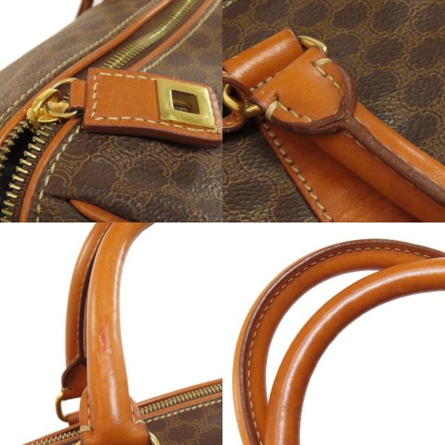 CELINE セリーヌ マカダム柄 ボストンバッグ PVC レディース [中古