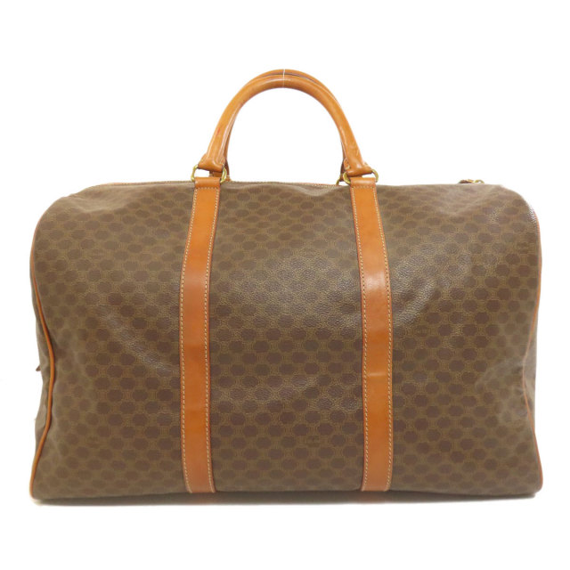 良品　CELINE セリーヌ　ボストンバッグ　ハンドバッグ　マカダム柄　PVC CELINE セリーヌ マカダム柄 ボストンバッグ PVC レディース