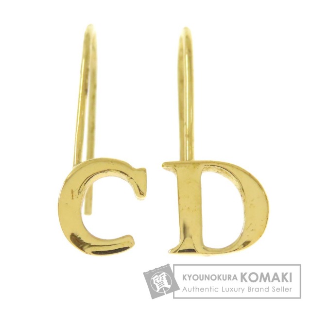 CHRISTIAN DIOR クリスチャンディオール Dロゴ ピアス 金属製