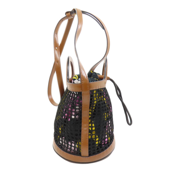 送料関税込み☆MARNI ロゴ レザー 2way ハンドバッグ 希少♡MARNI マルニ ロゴ キャンバス レザー 2way トートバッグ