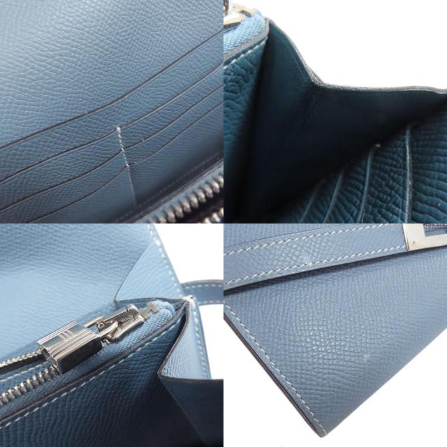 HERMES エルメス　ケリーウォレット ヴォーエプソン ブルージーン シルバー 楽天市場】HERMES エルメス ケリー ウォレット ブルージーン